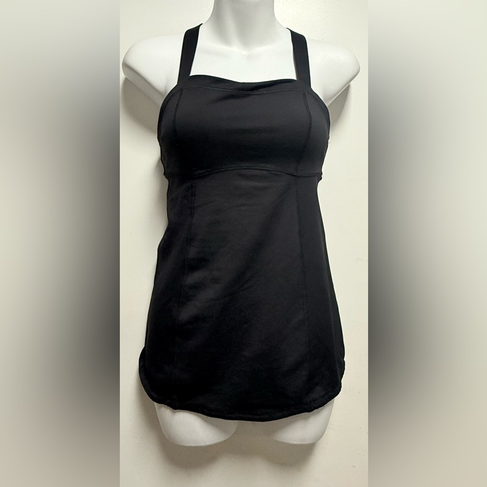 Lululemon Athletica Black Fitted Sleeveless Tank Top